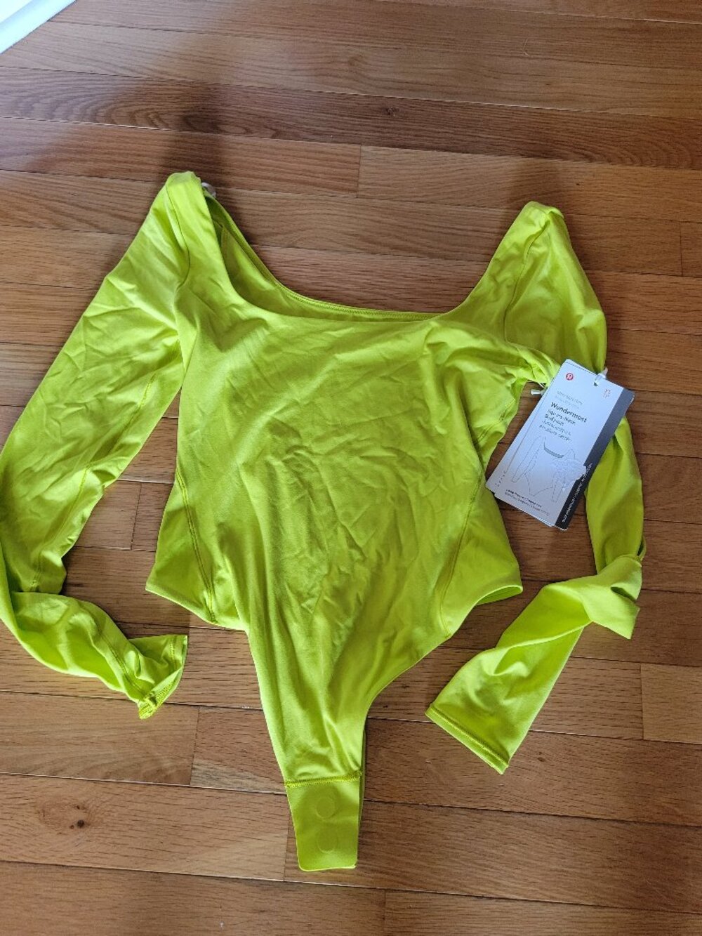 NWT Lululemon lime green bodysuit